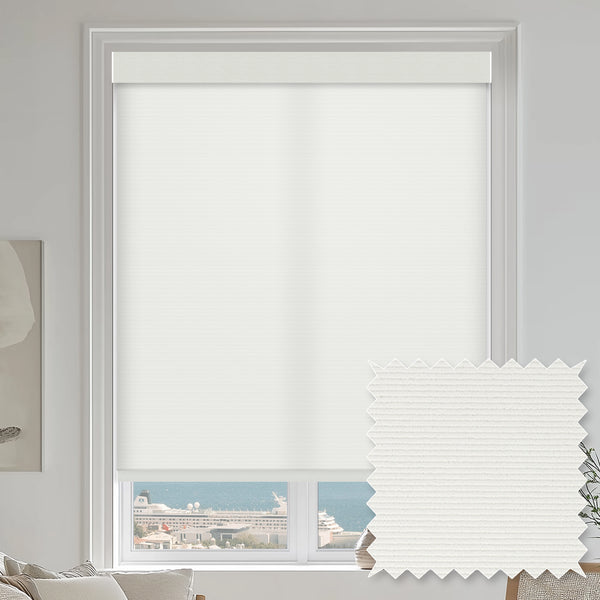 Cayo Snow Light Filtering Roller Shades
