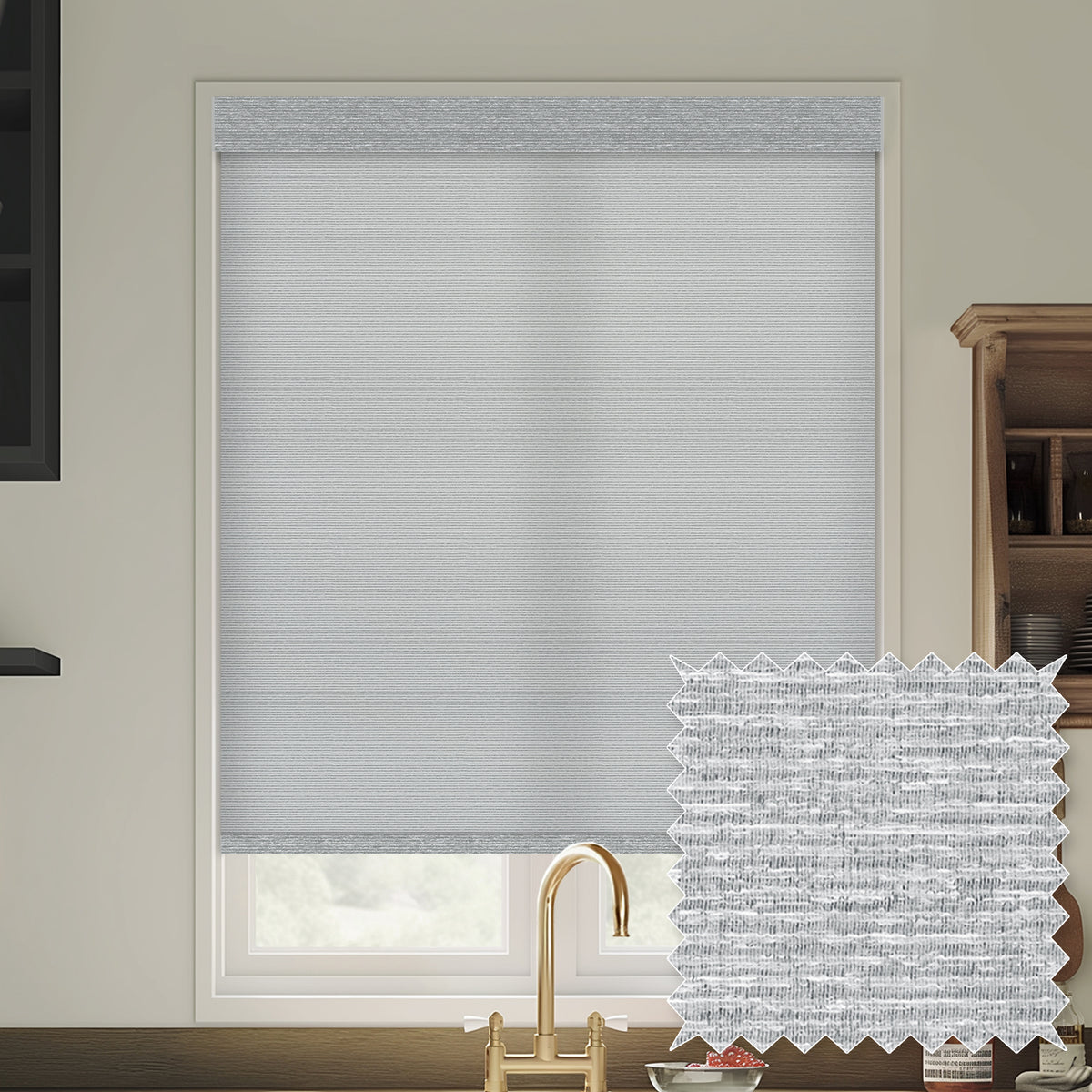 Cayo Steel Light Filtering Roller Shades