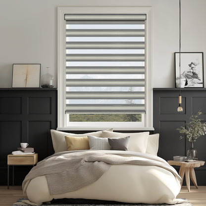 Curacao Onyx Light Filtering Zebra Shade