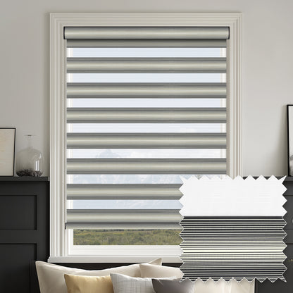 Curacao Onyx Light Filtering Zebra Shade