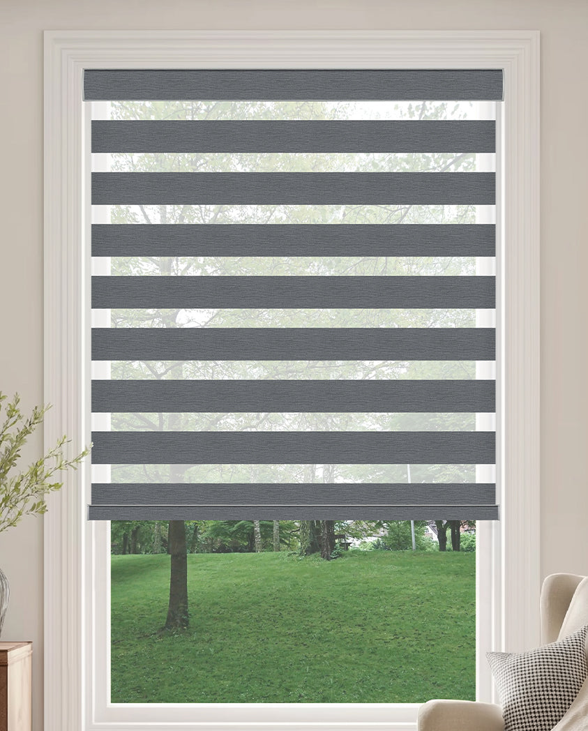 Callis Charcoal Light Filtering Zebra Shade