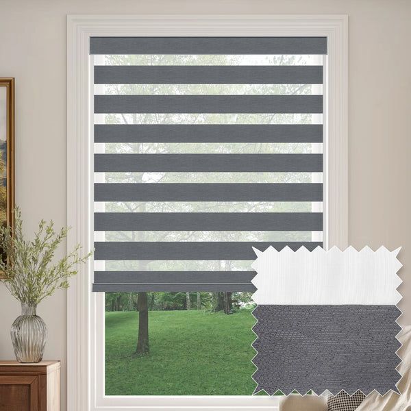 Callis Charcoal Light Filtering Zebra Shade
