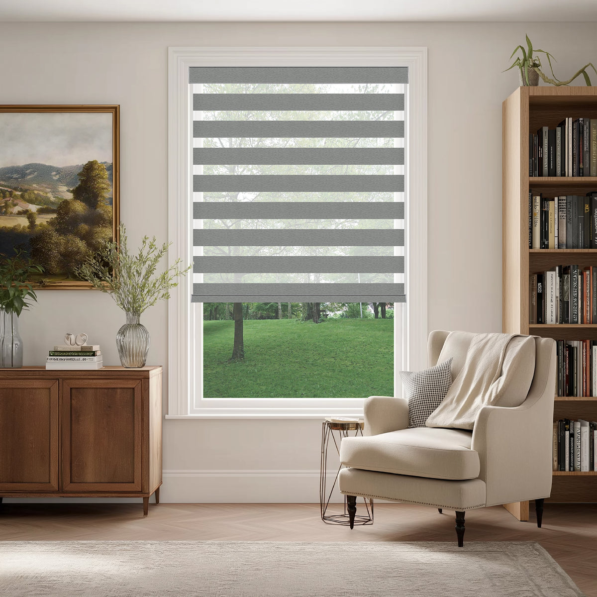 Callis Ash Light Filtering Zebra Shade