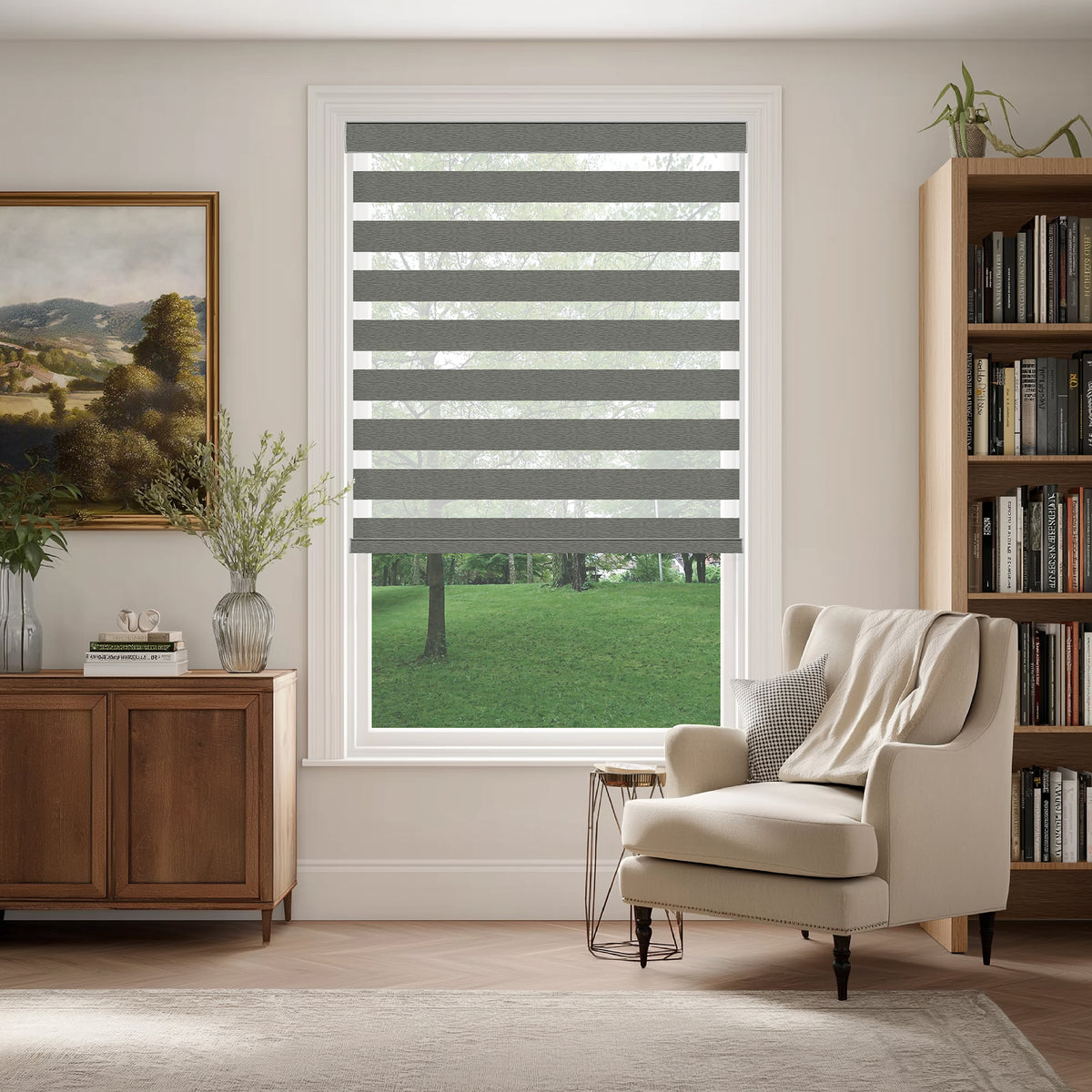 Callis Harbor Light Filtering Zebra Shade