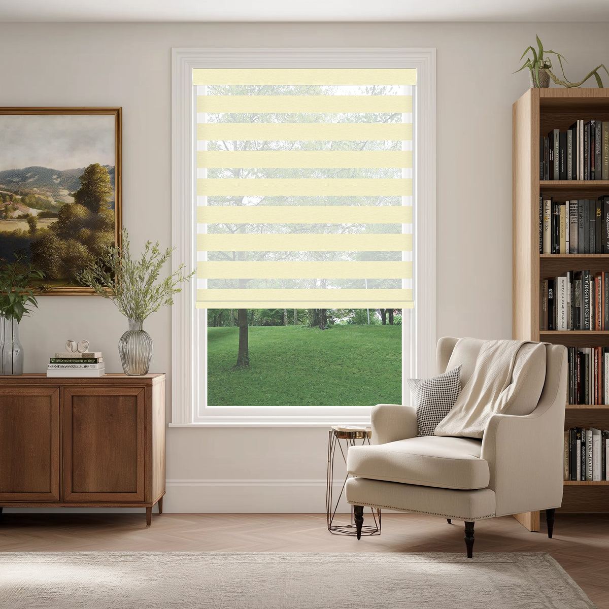 Callis Cream Light Filtering Zebra Shade
