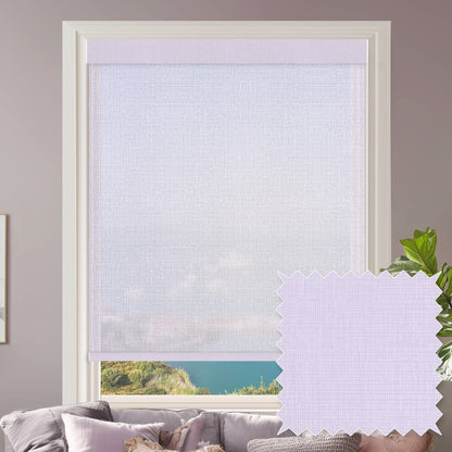 Conway Lilac Sheer Roller Shades
