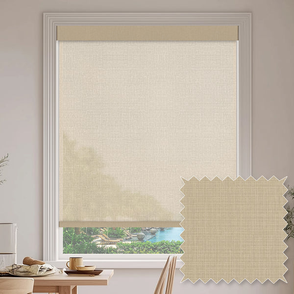 Conway Sand Sheer Roller Shades