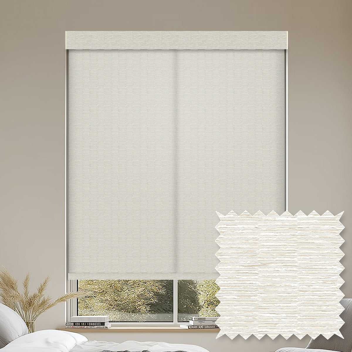 Cumulus Coconut Light Filtering Roller Shades