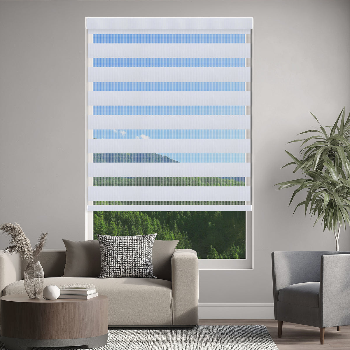 Duran Ice Blackout Zebra Shade