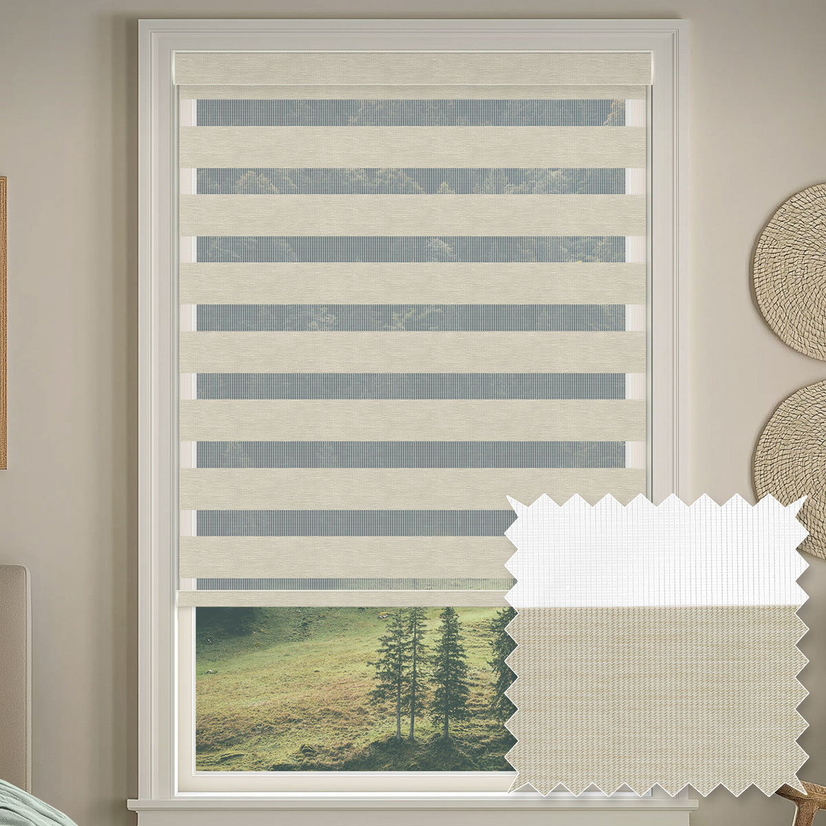 Duran Shell Blackout Zebra Shade