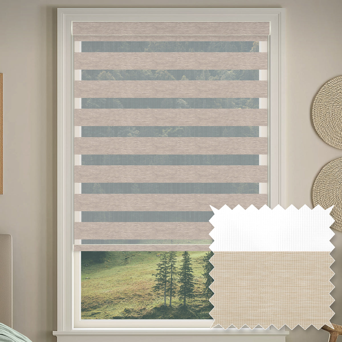 Duran Bone Blackout Zebra Shade