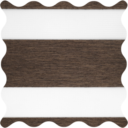Rasch Chocolate Light Filtering Zebra Shade