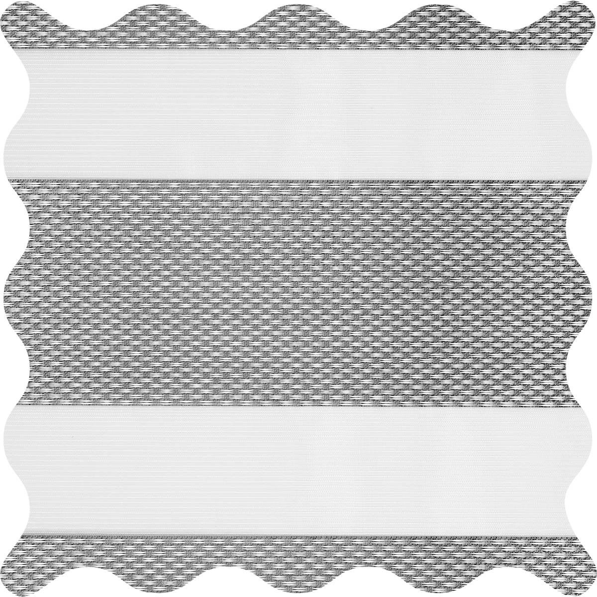 Milton Steel Light Filtering Zebra Shade