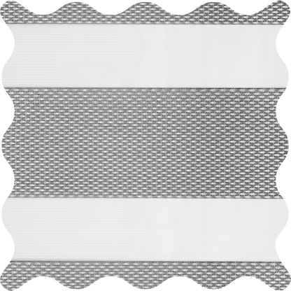 Milton Steel Light Filtering Zebra Shade