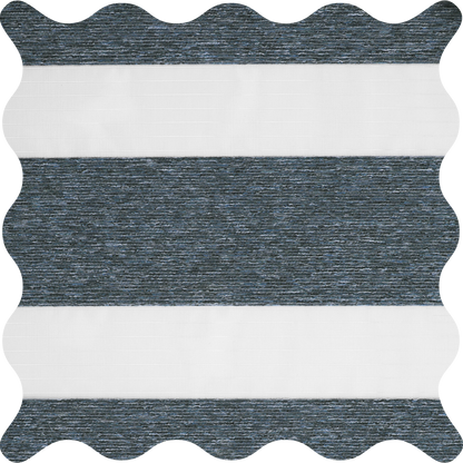 Rimini Denim Light Filtering Zebra Shade