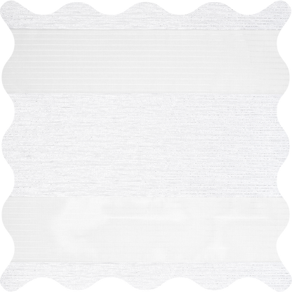 Rosier Snow Light Filtering Zebra Shade