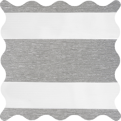 Rosier Steel Light Filtering Zebra Shade