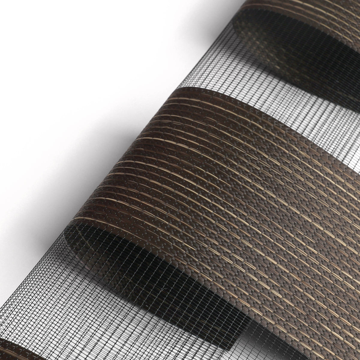 Pollux Chocolate Light Filtering Zebra Shade