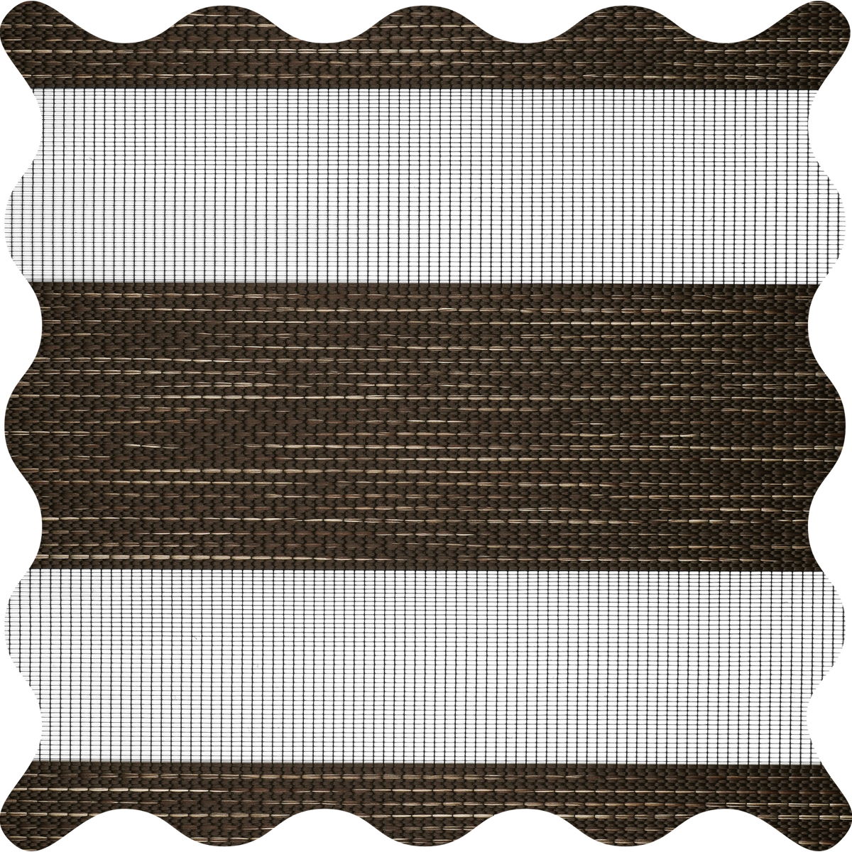 Pollux Chocolate Light Filtering Zebra Shade