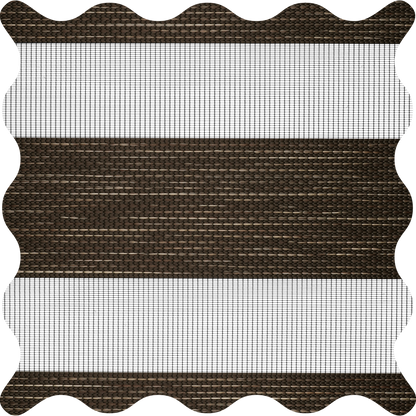 Pollux Chocolate Light Filtering Zebra Shade