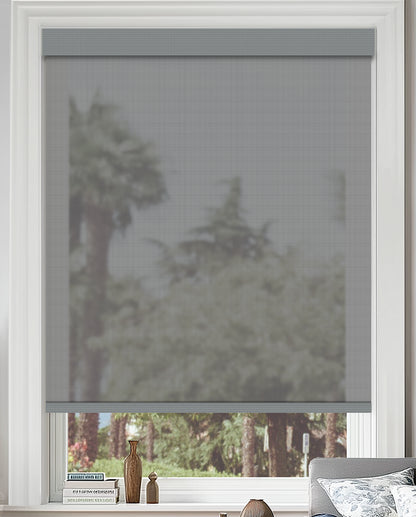 Cartel Light Gray 10% Openness Flame Retardant Sheer Solar Shades