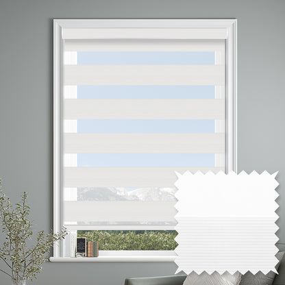 Errol Snow Light Filtering Zebra Shade