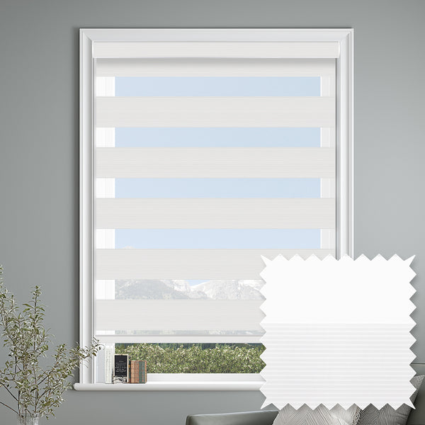 Errol Snow Light Filtering Zebra Shade