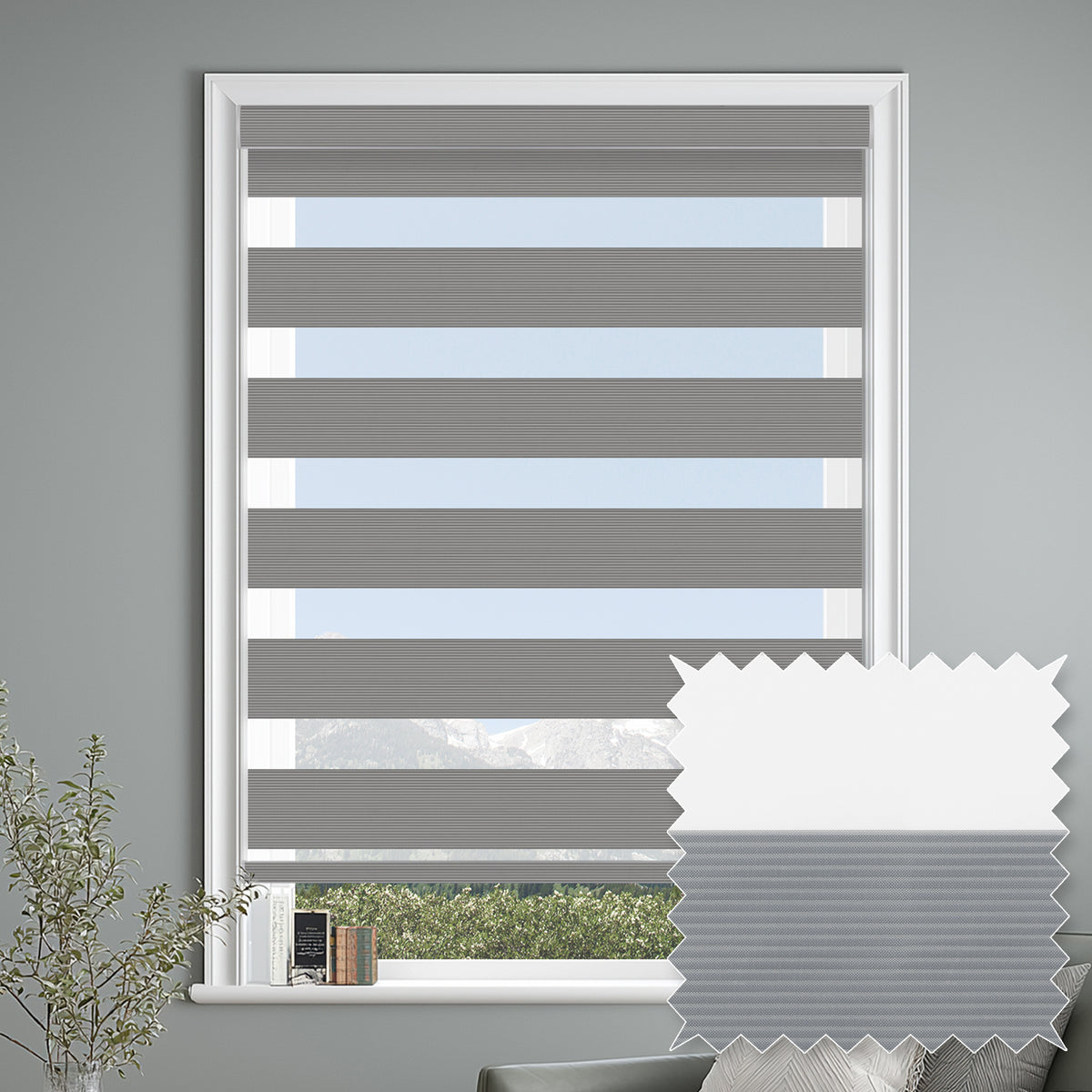 Errol Harbor Light Filtering Zebra Shade