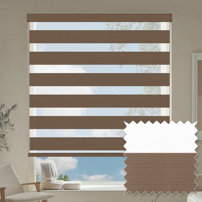 Errol Walnut Light Filtering Zebra Shade