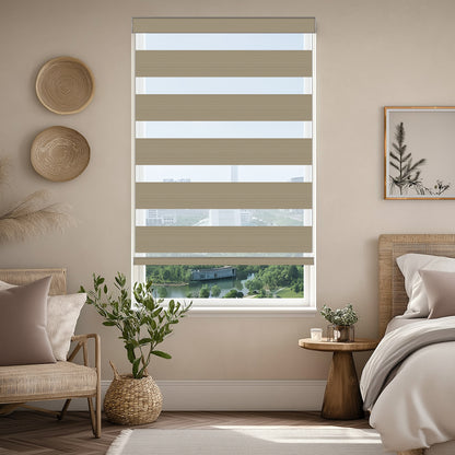 Errol Wheat Light Filtering Zebra Shade