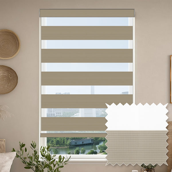 Errol Wheat Light Filtering Zebra Shade