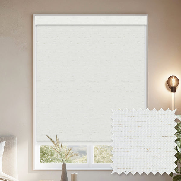 Euler Linen Milk Blackout Roller Shades