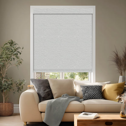 Euler Linen Mist Blackout Roller Shades