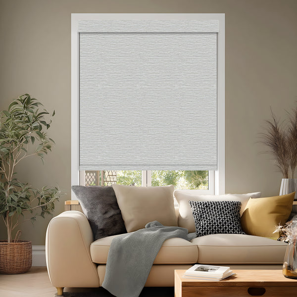 Euler Linen Mist Blackout Roller Shades