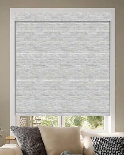 Euler Linen Mist Blackout Roller Shades