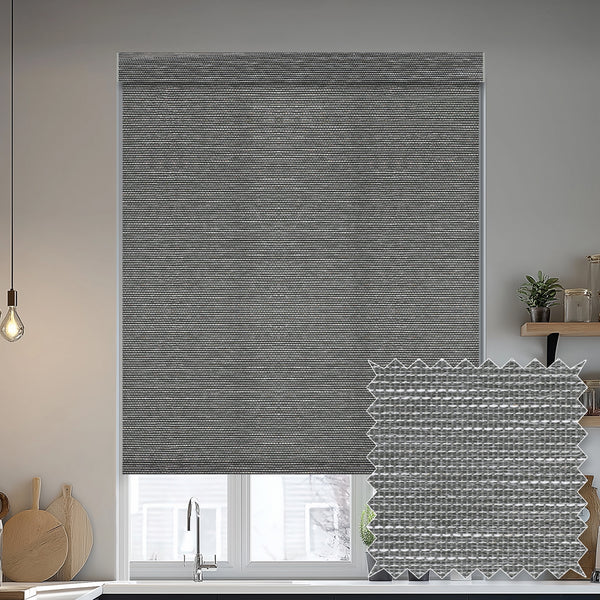 Euler Linen Peppercorn Light Filtering Roller Shades