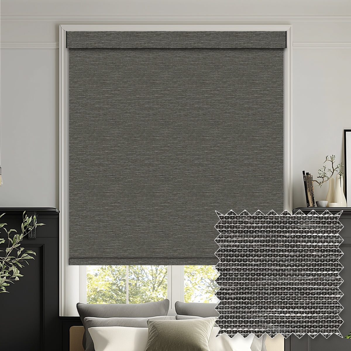 Euler Linen Shadow Blackout Roller Shades