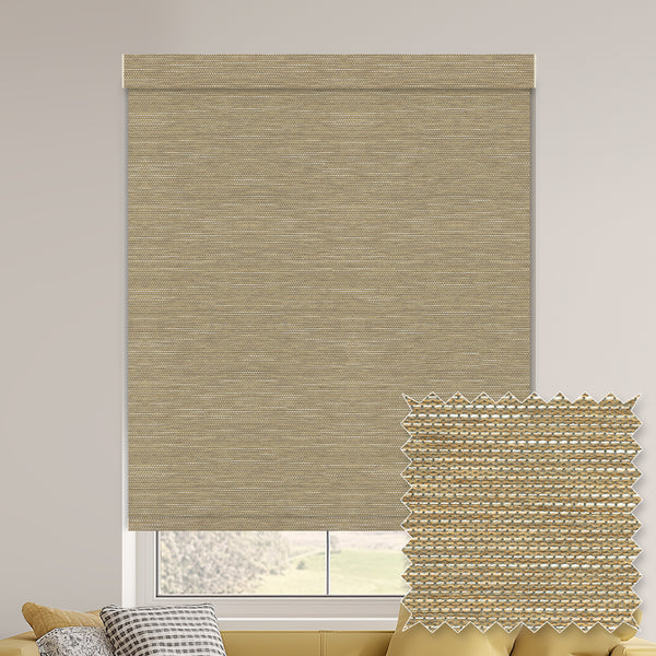 Euler Linen Sand Blackout Roller Shades