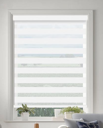 Grande Bright White Light Filtering Zebra Shade