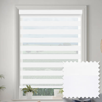 Grande Bright White Light Filtering Zebra Shade