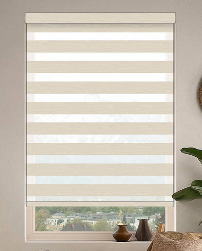Grande Wheat Light Filtering Zebra Shade