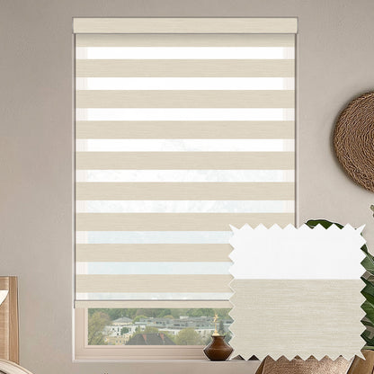 Grande Wheat Light Filtering Zebra Shade