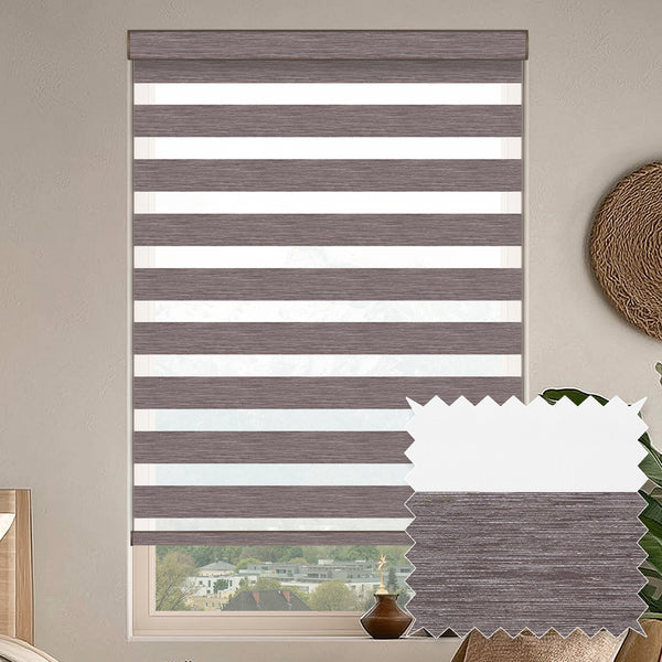 Grande Walnut Light Filtering Zebra Shade