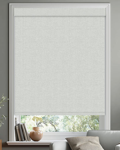 Gemma Silver Blackout Roller Shades