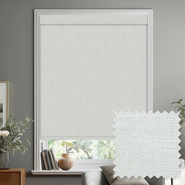 Gemma Silver Blackout Roller Shades