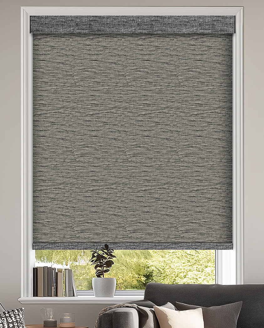 Gemma Charcoal Light Filtering Roller Shades