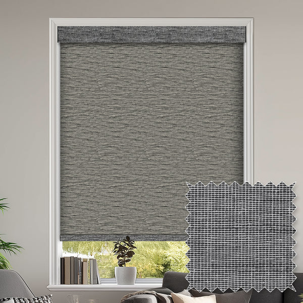 Gemma Charcoal Light Filtering Roller Shades