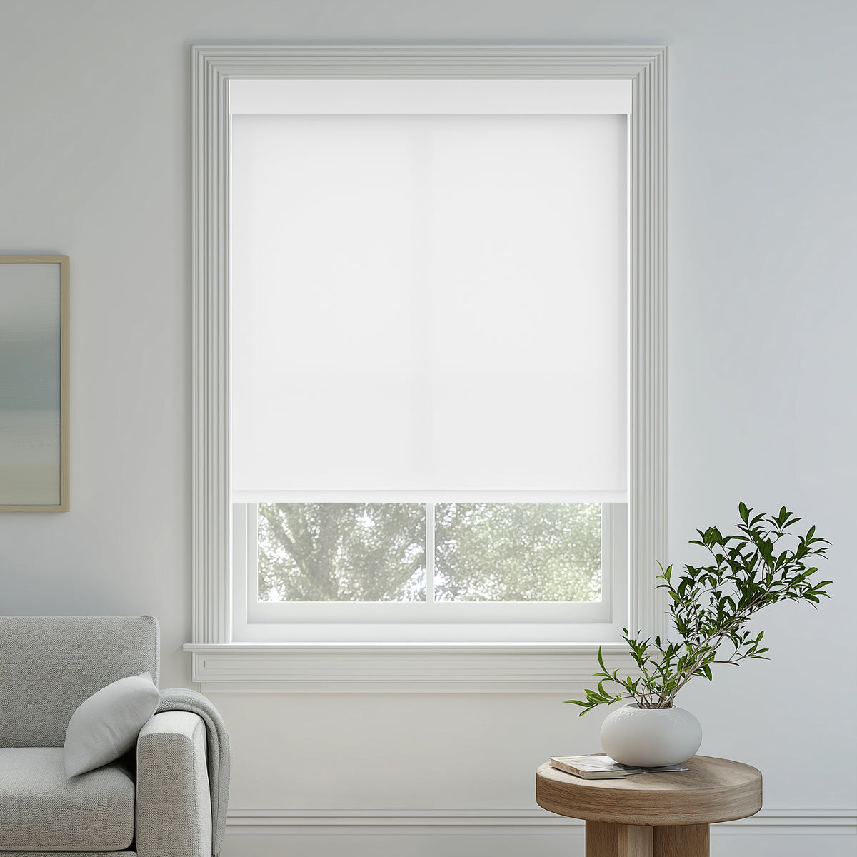 Tam Bright White Light Filtering Roller Shades