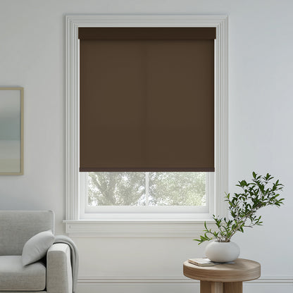 Tam Chocolate Light Filtering Roller Shades