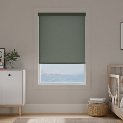 Mondoux Charcoal Blackout Roller Shades